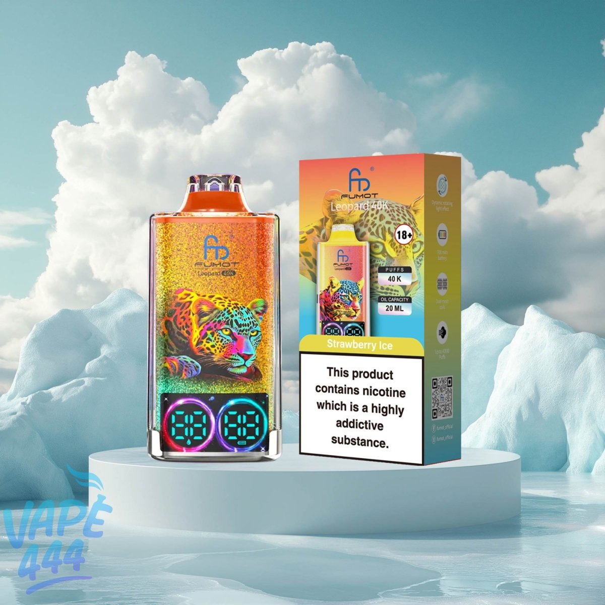 elfbar nachfüll pod läuft aus Puff Fumot Léopard 40K – 40 000 Puffs à 21€ (-20%)