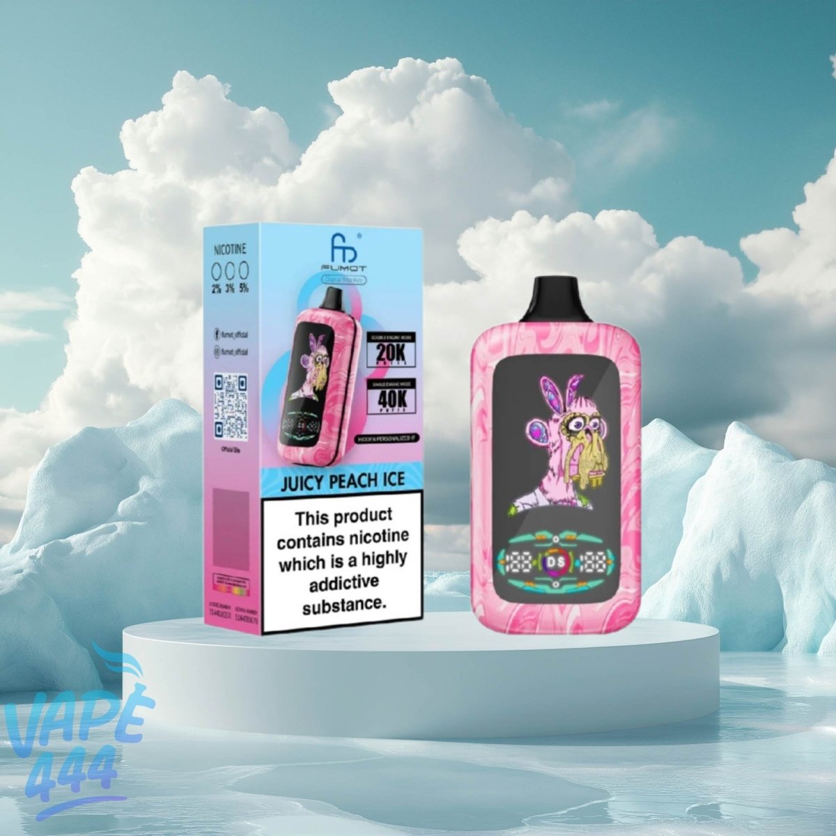 Fumot Digital Monkey 40K Vape jetable 2 % de nicotine Vape444 Fumot Digital Monkey 40K Vape jetable 2 % de nicotine Vape444