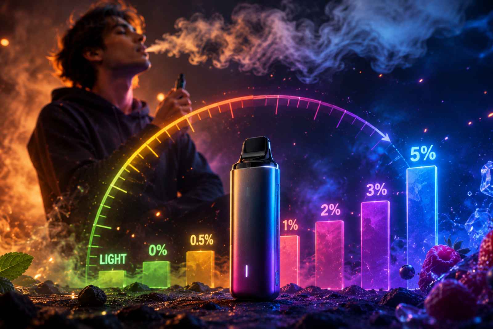From Light Vape to 5%: How to Understand the Real Strength of Nicotine Vape444