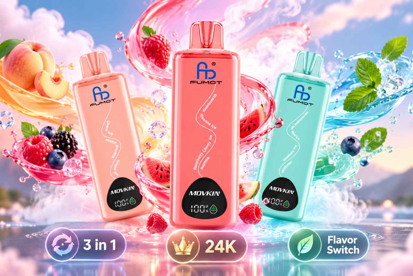 Switch the Flavor, Keep the Vape: Fumot ECO 3in1 24K Vape444