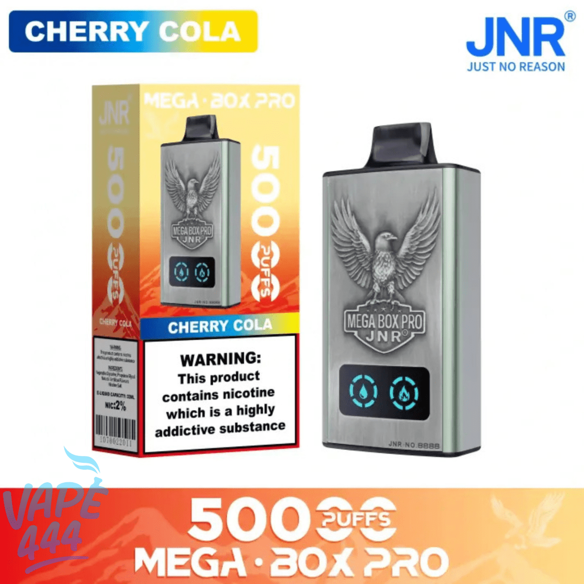 JNR Mega Box Pro 50K – Disposable Vape 2% Nicotine JNR