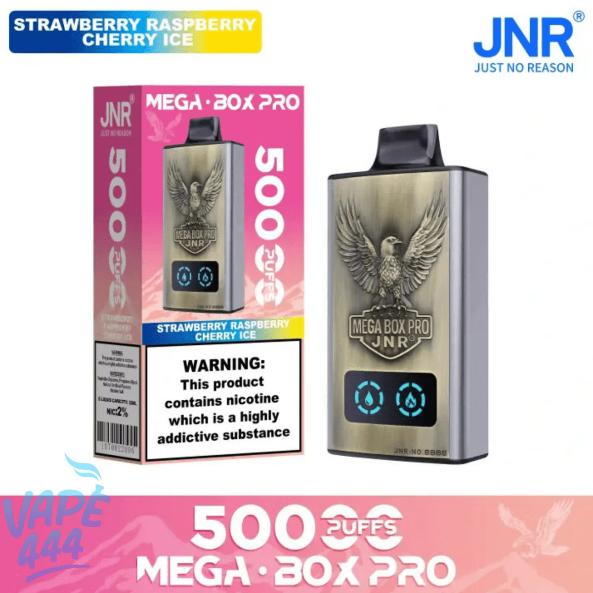 JNR Mega Box Pro 50K – Disposable Vape 2% Nicotine JNR