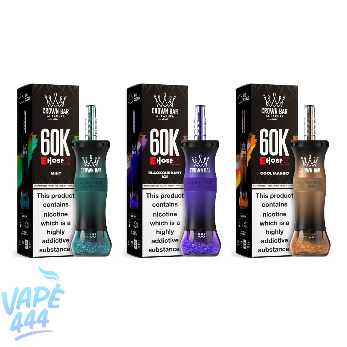 crown bar vape instructions Al Fakher Crown Bar – E-Hose X 60K – 0.6% Nicotine – Disposable Vape / – Vape444