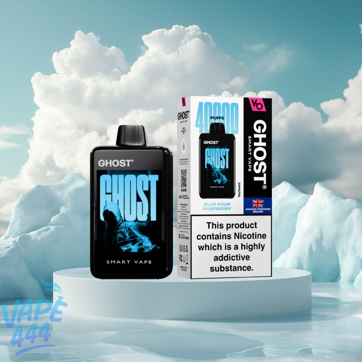 Ghost - Smart Vape 40K - Puff / Vape Jetable - 2% Nicotine