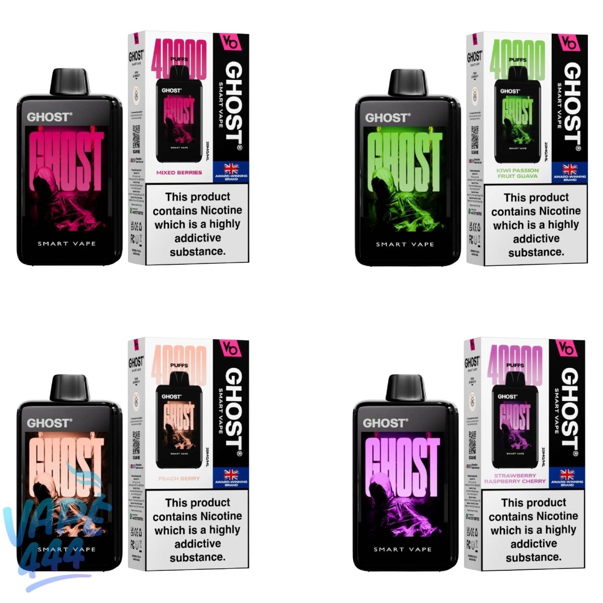 Ghost - Smart Vape 40K - Puff / Vape Jetable - 2% Nicotine