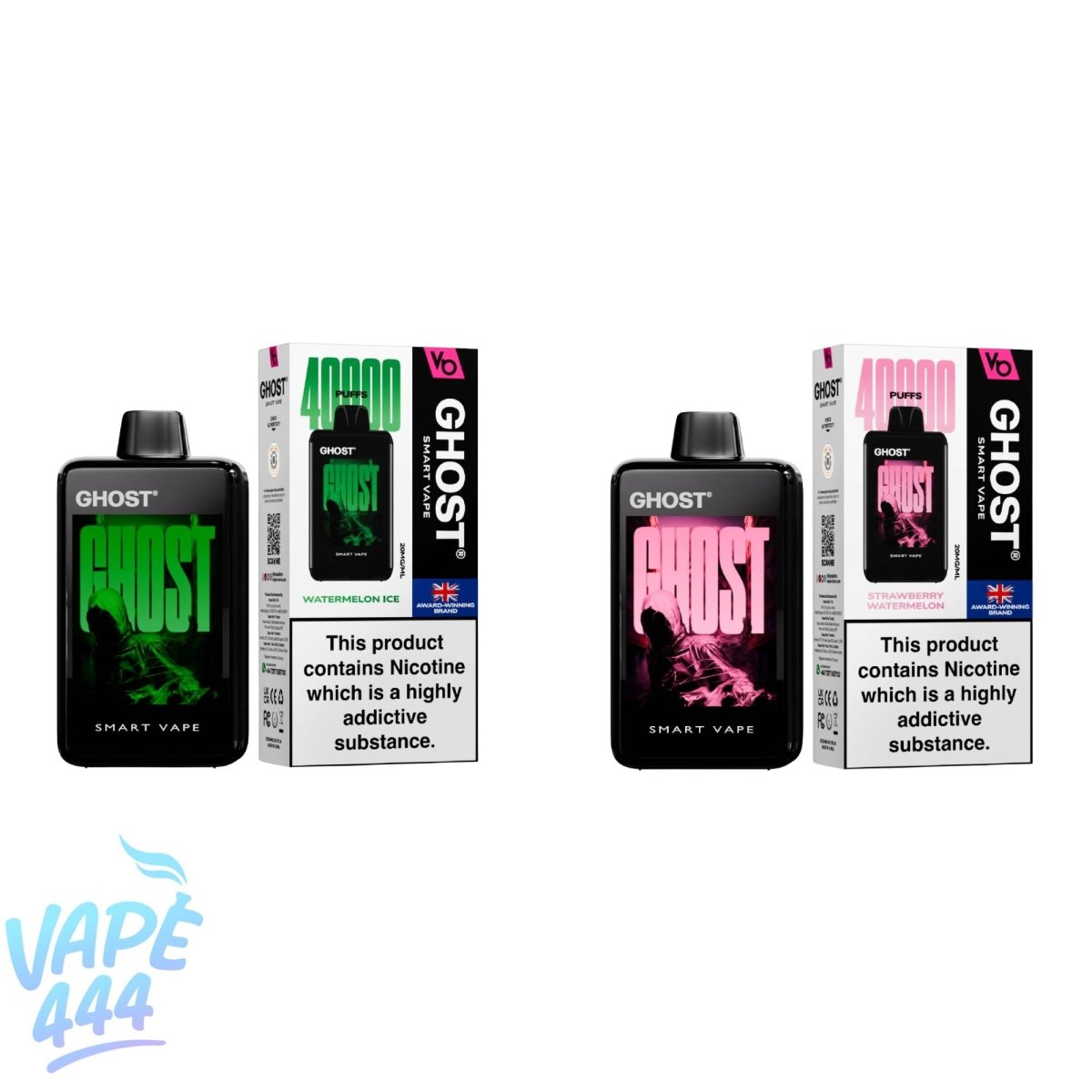 Ghost Smart Vape 40K - Puff Jetable / Vape Disposable 2% Nicotine Vape444 Ghost Smart Vape 40K - Puff Jetable / Vape Disposable 2% Nicotine Vape444