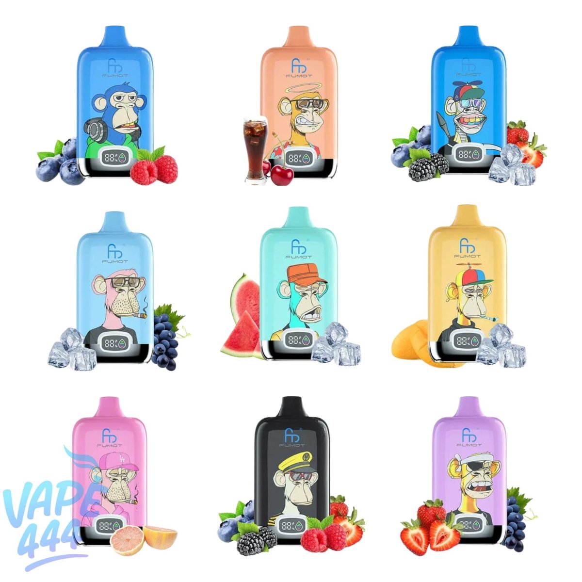 Fumot – Digital Box 12K – Disposable Vape – 2% Nicotine Fumot