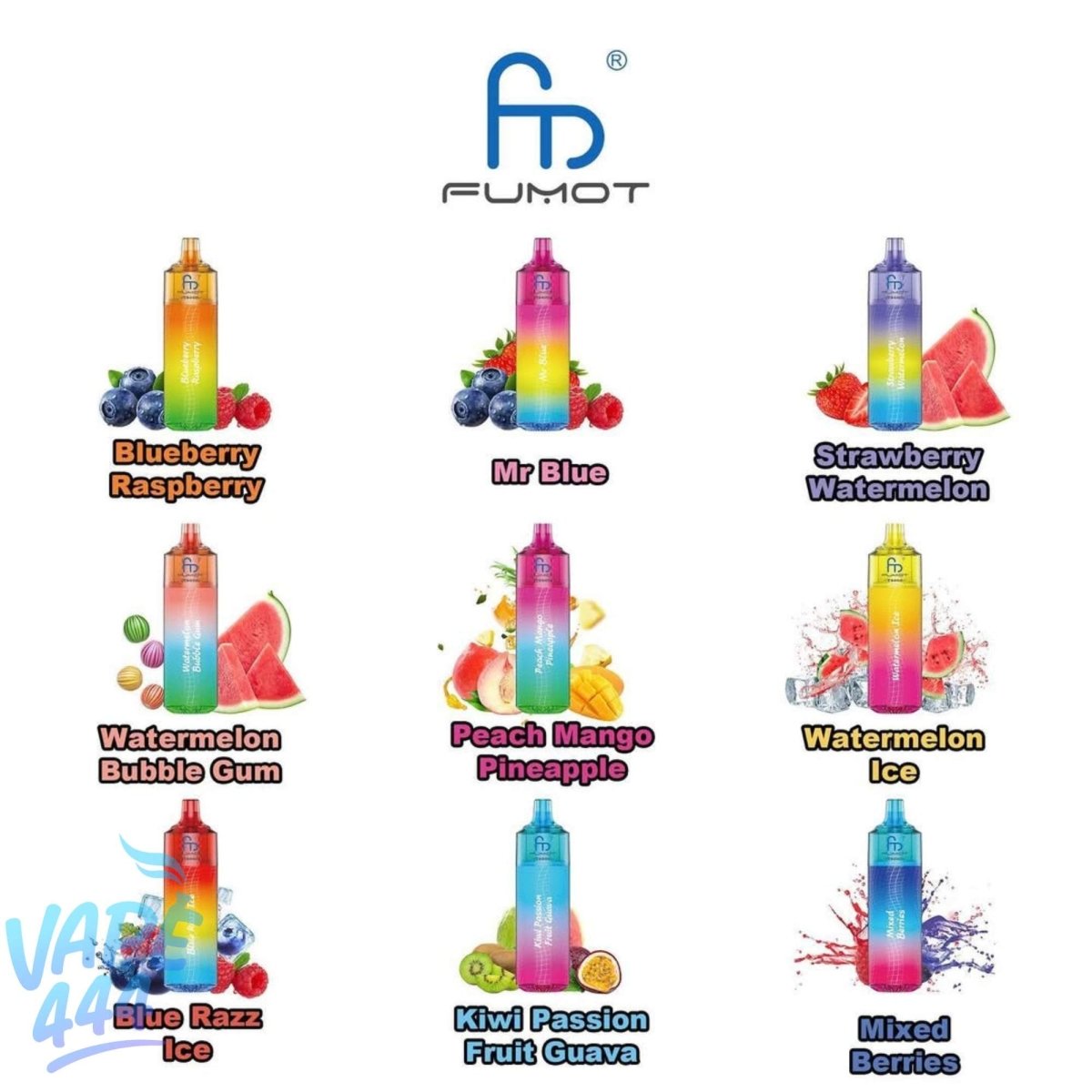 Fumot T9000 – Pod Rechargeable 2 % Nicotine