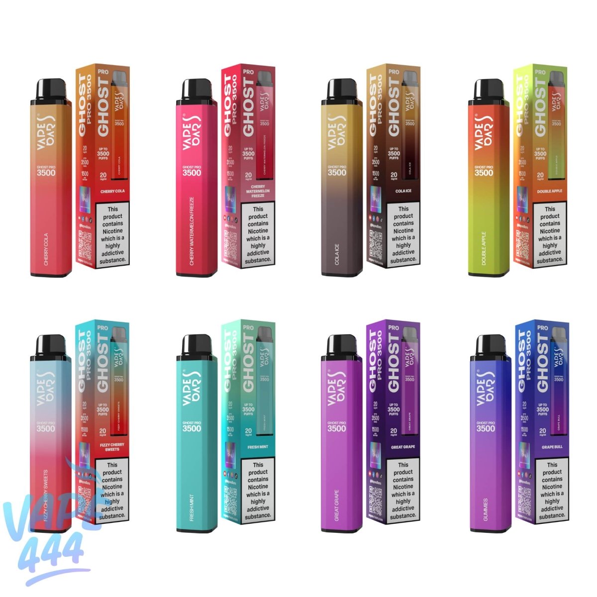 Ghost® Pro 3500 - Wegwerp Vape - 2% Nicotine