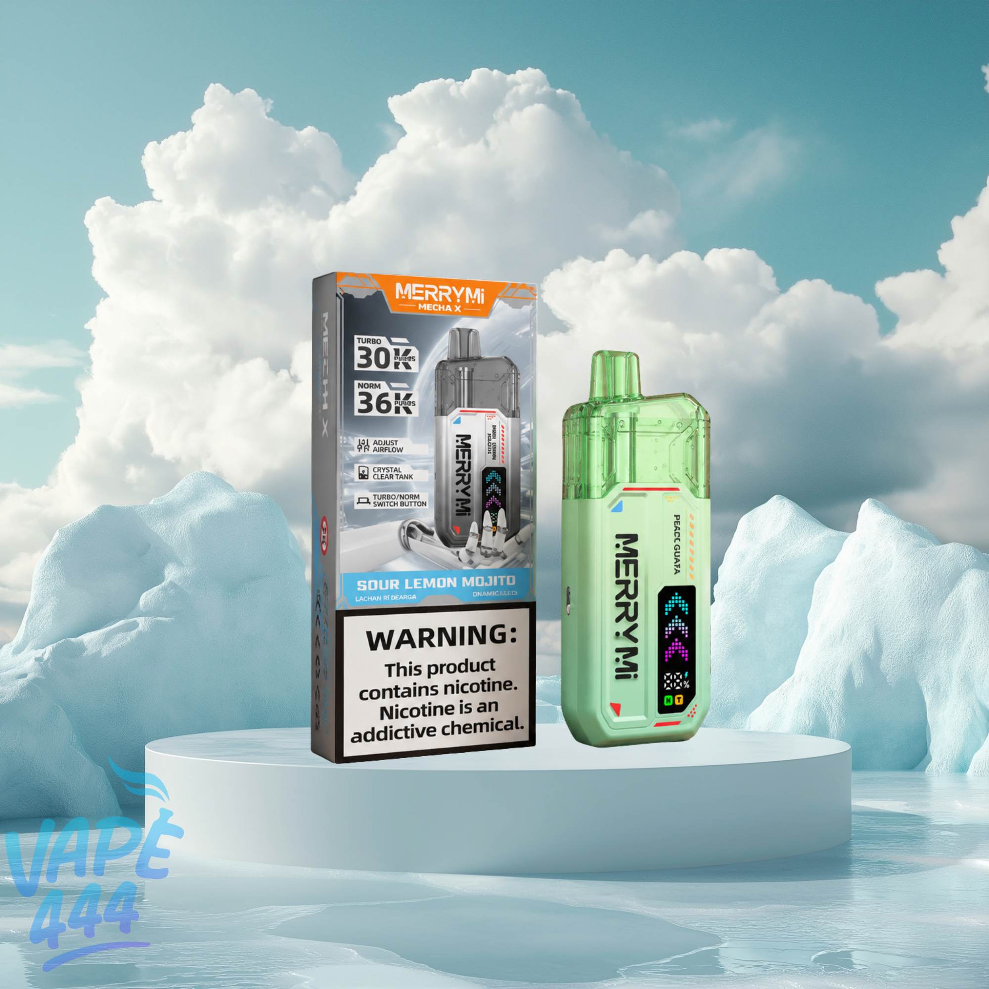 MerryMi - Mecha X 36K - Disposable Vape - 3% Nicotine - Turbo Mode 30K Merry-MI