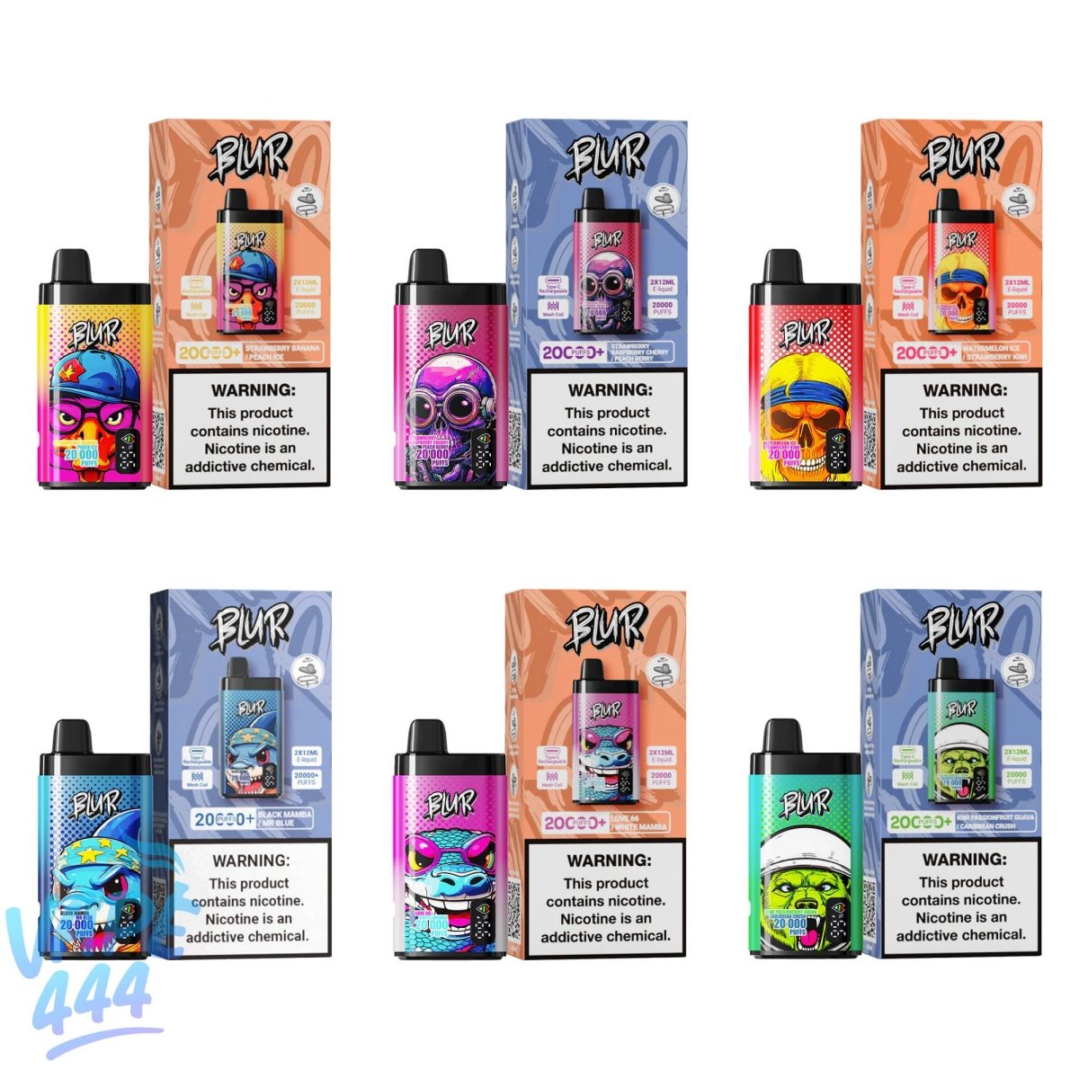 Blur 20000 Vape jetable Double saveur 2 % de nicotine Vape444 Blur 20000 Vape jetable Double saveur 2 % de nicotine Vape444