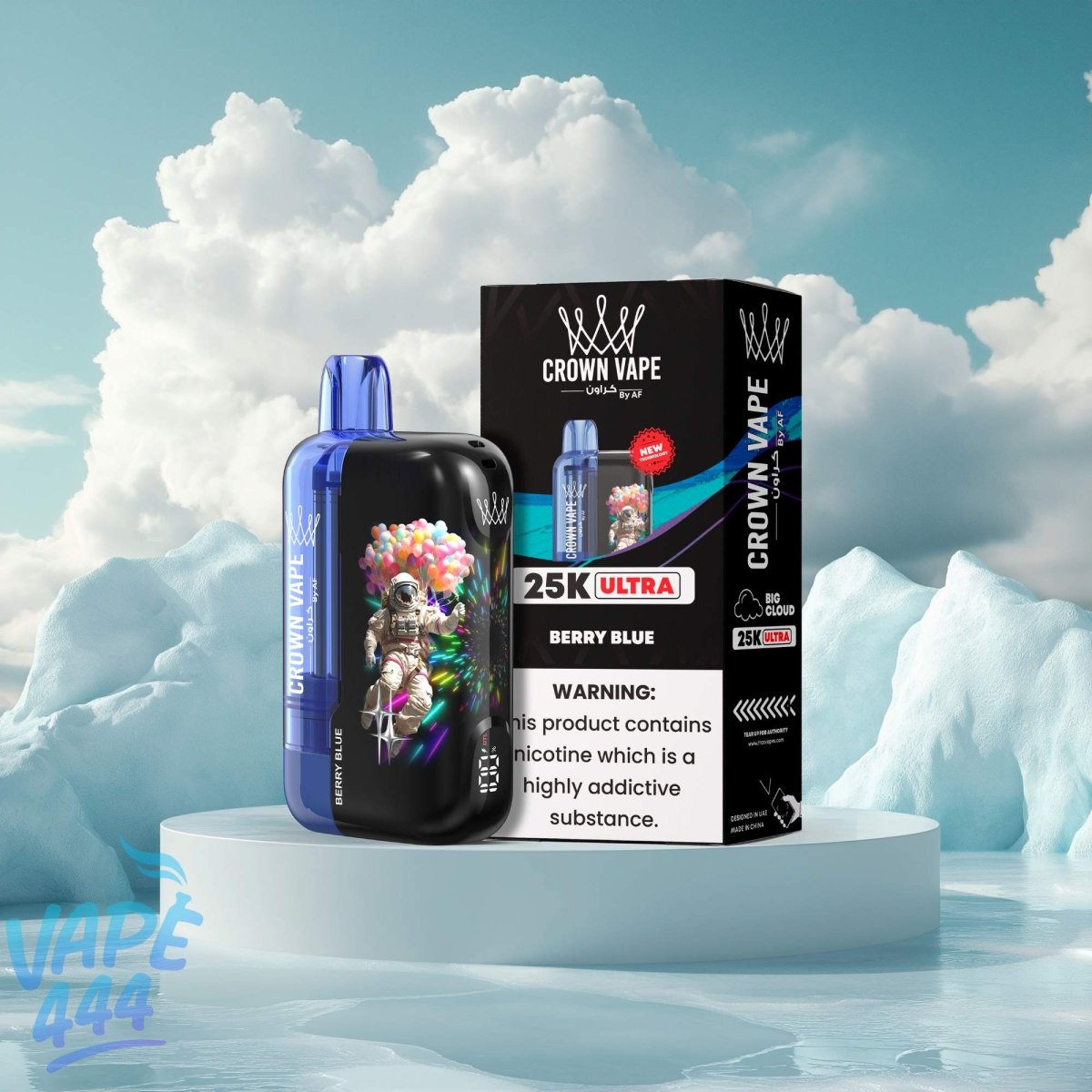 Al Fakher - Crown Bar Ultra 25K - Puff / Vape Jetable - 0.5% Nicotine Al Fakher