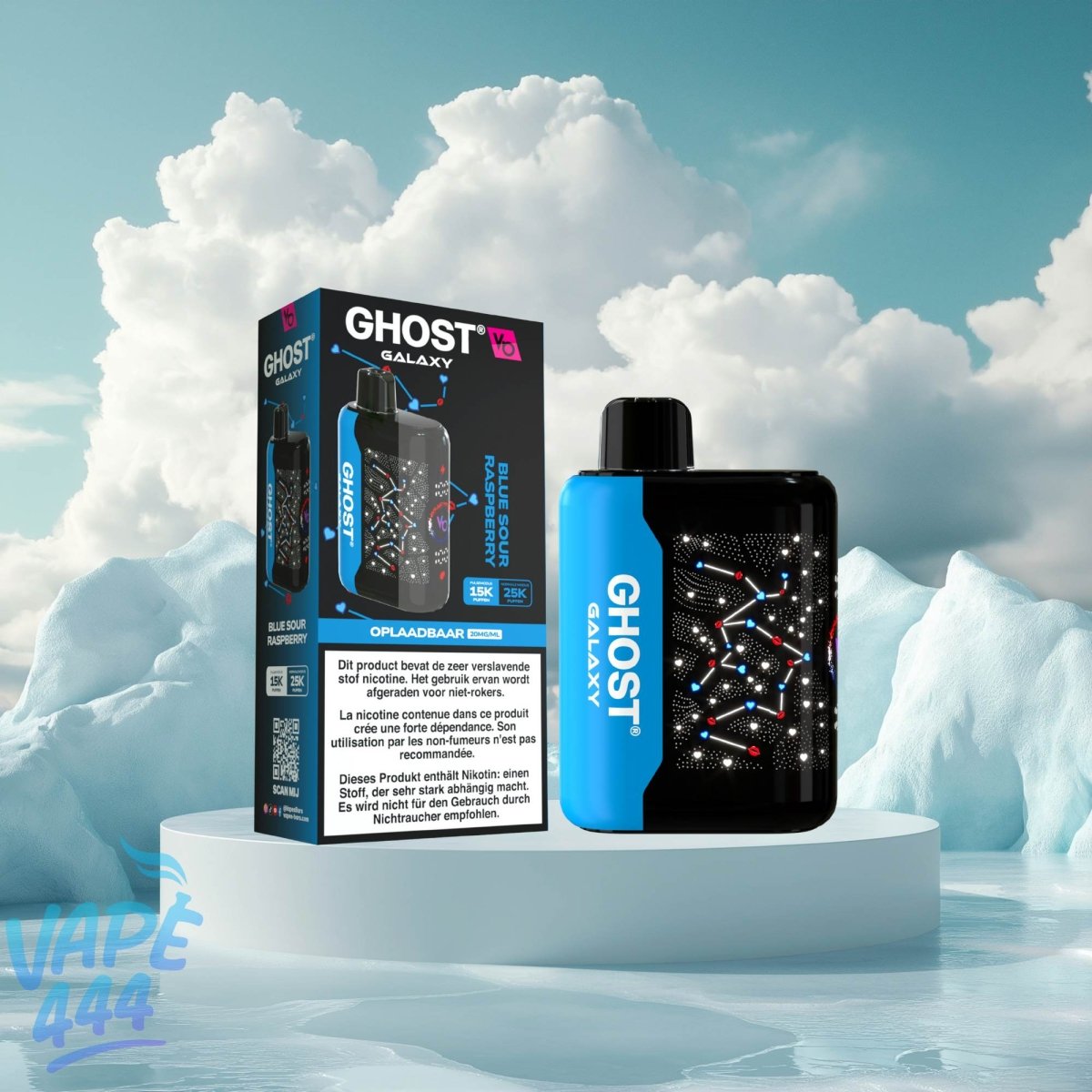 Ghost - Galaxy 25K - Wegwerp Vape - 2% Nicotine