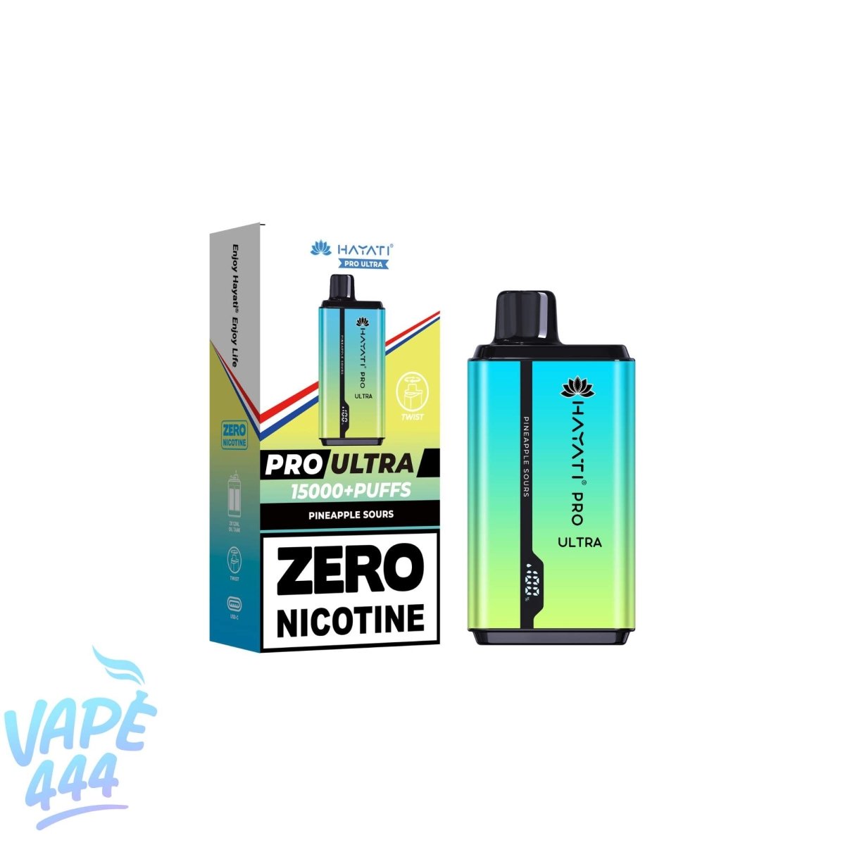 Hayati Pro Ultra 15K Disposable Vape 0% Nicotine Vape444 Hayati Pro Ultra 15K Disposable Vape 0% Nicotine Vape444