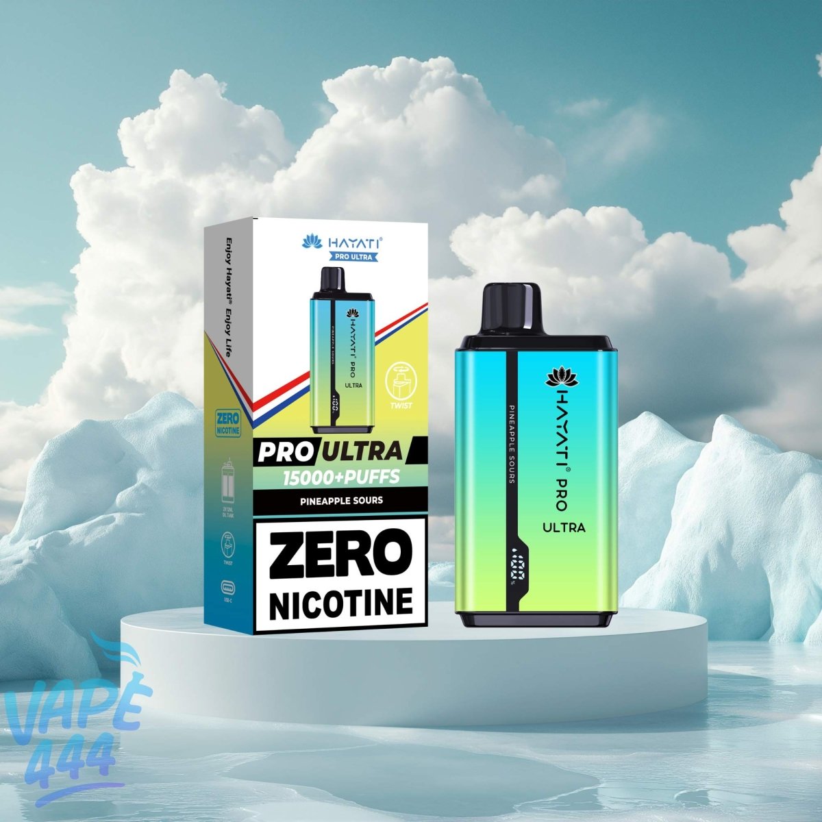 Hayati – Pro Ultra 15K – Disposable Vape – 0% Nicotine Hayati