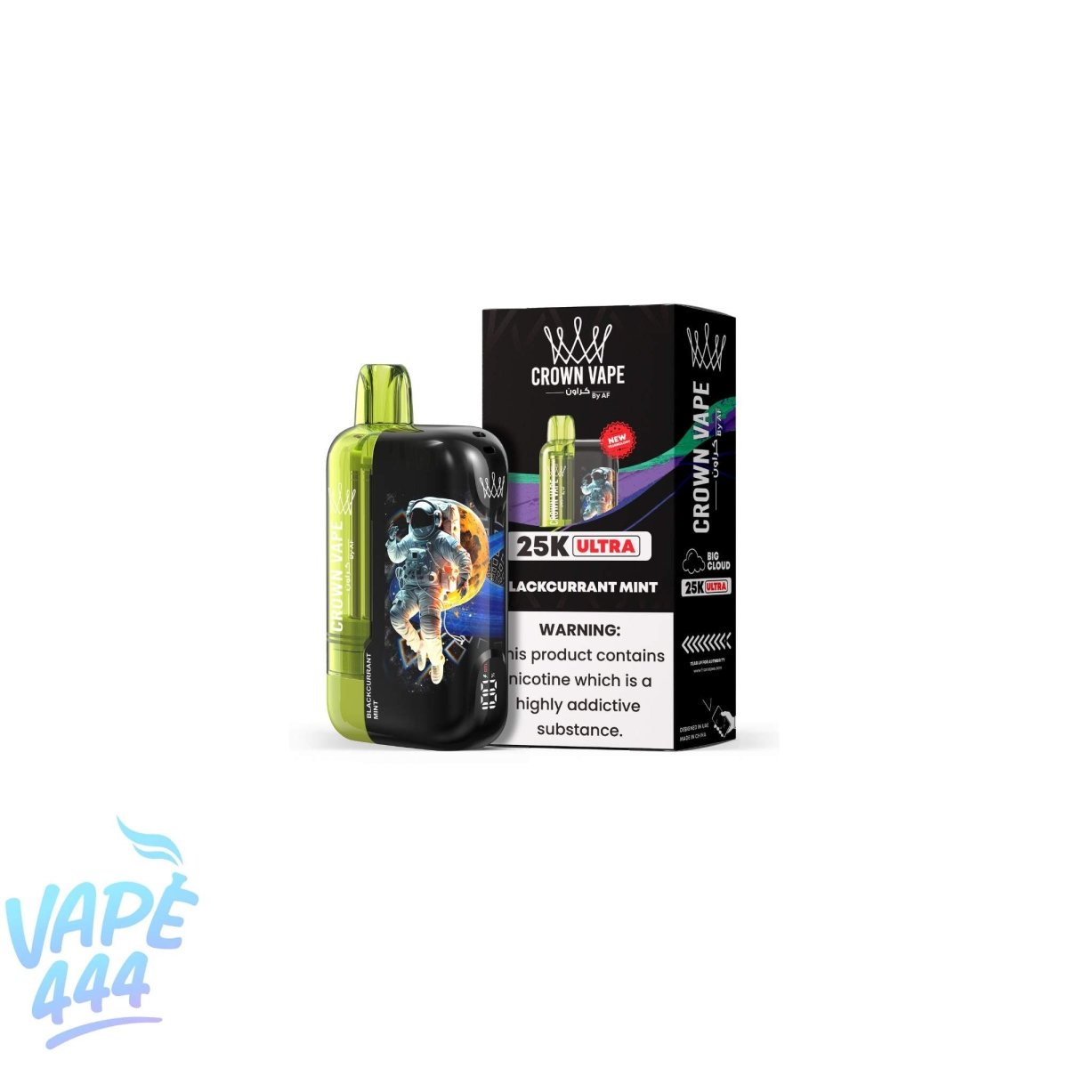 Al Fakher - Crown Bar Ultra 25K - Puff / Vape Jetable - 0.5% Nicotine Al Fakher
