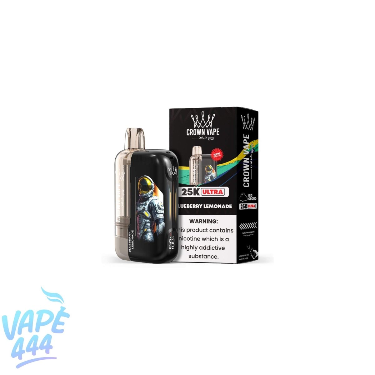 Al Fakher - Crown Bar Ultra 25K - Puff / Vape Jetable - 0.5% Nicotine Al Fakher