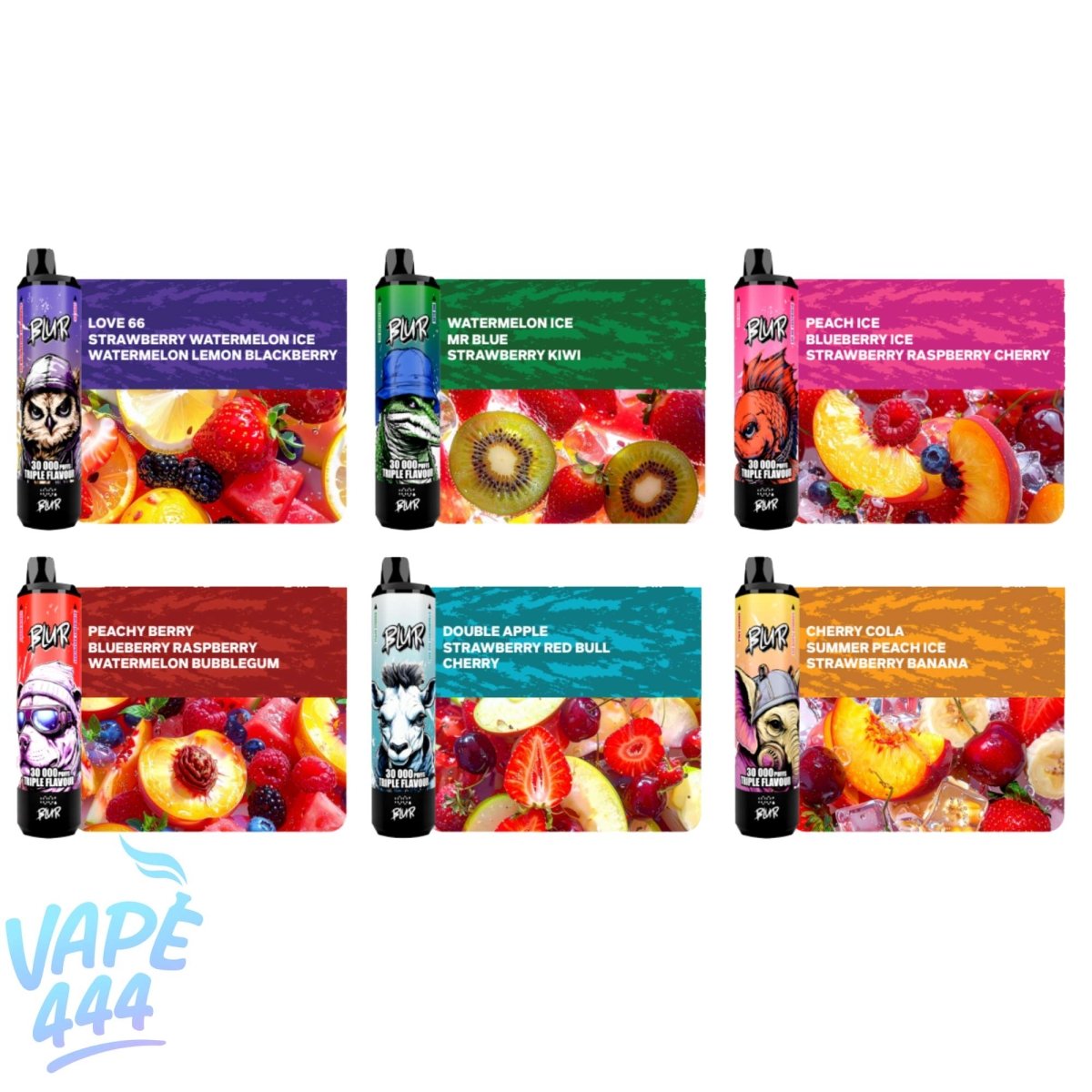 Blur – 30000 – Disposable Vape – Triple Flavour – 2% Nicotine BLUR