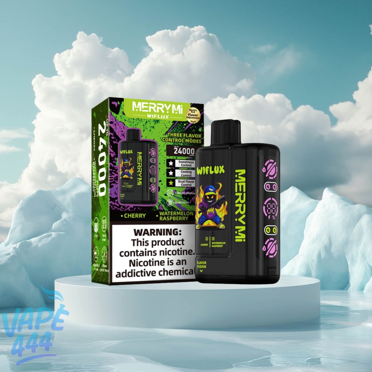 Merry-Mi – WiFlux 24K – Disposable Vape – 2% / 5% Nicotine Merry-MI