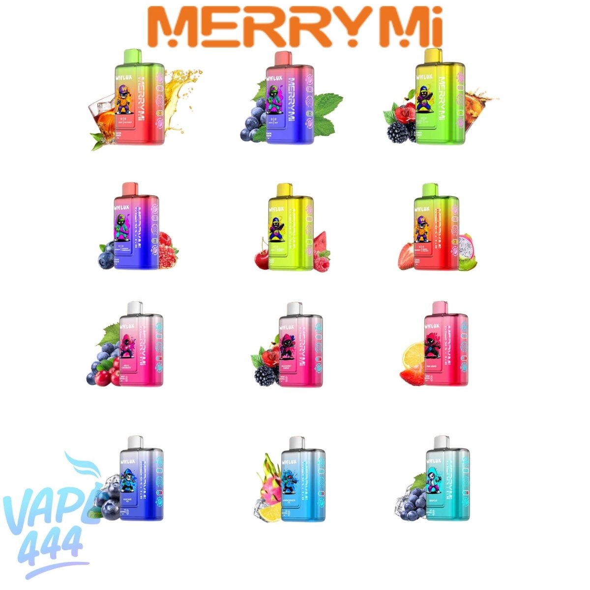 Merry-Mi – WiFlux 24K – Disposable Vape – 2% / 5% Nicotine Merry-MI