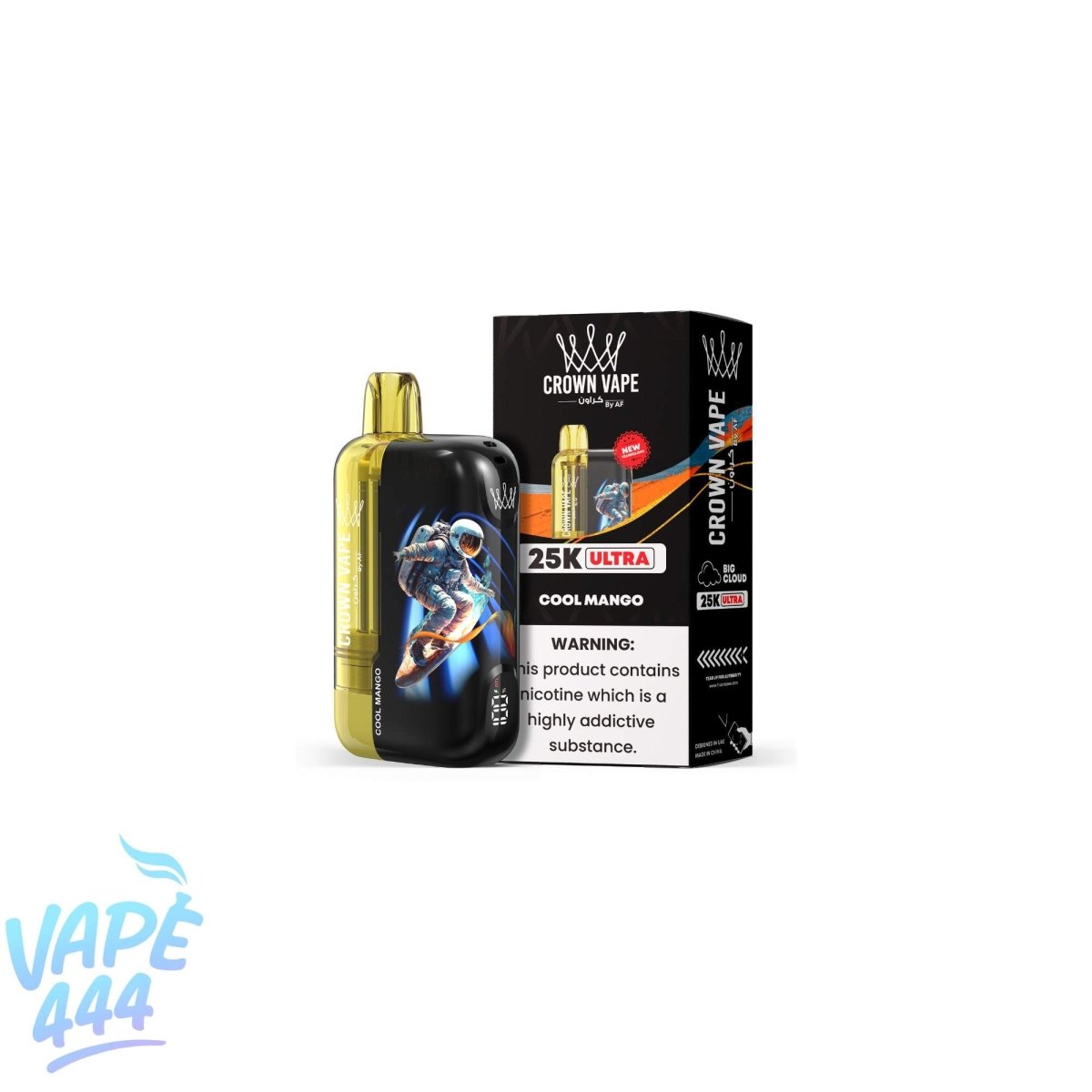 Al Fakher - Crown Bar Ultra 25K - Puff / Vape Jetable - 0.5% Nicotine Al Fakher