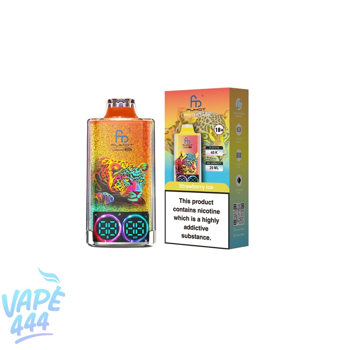 Fumot – Leopard 40K – Disposable Vape – 2% Nicotine Fumot