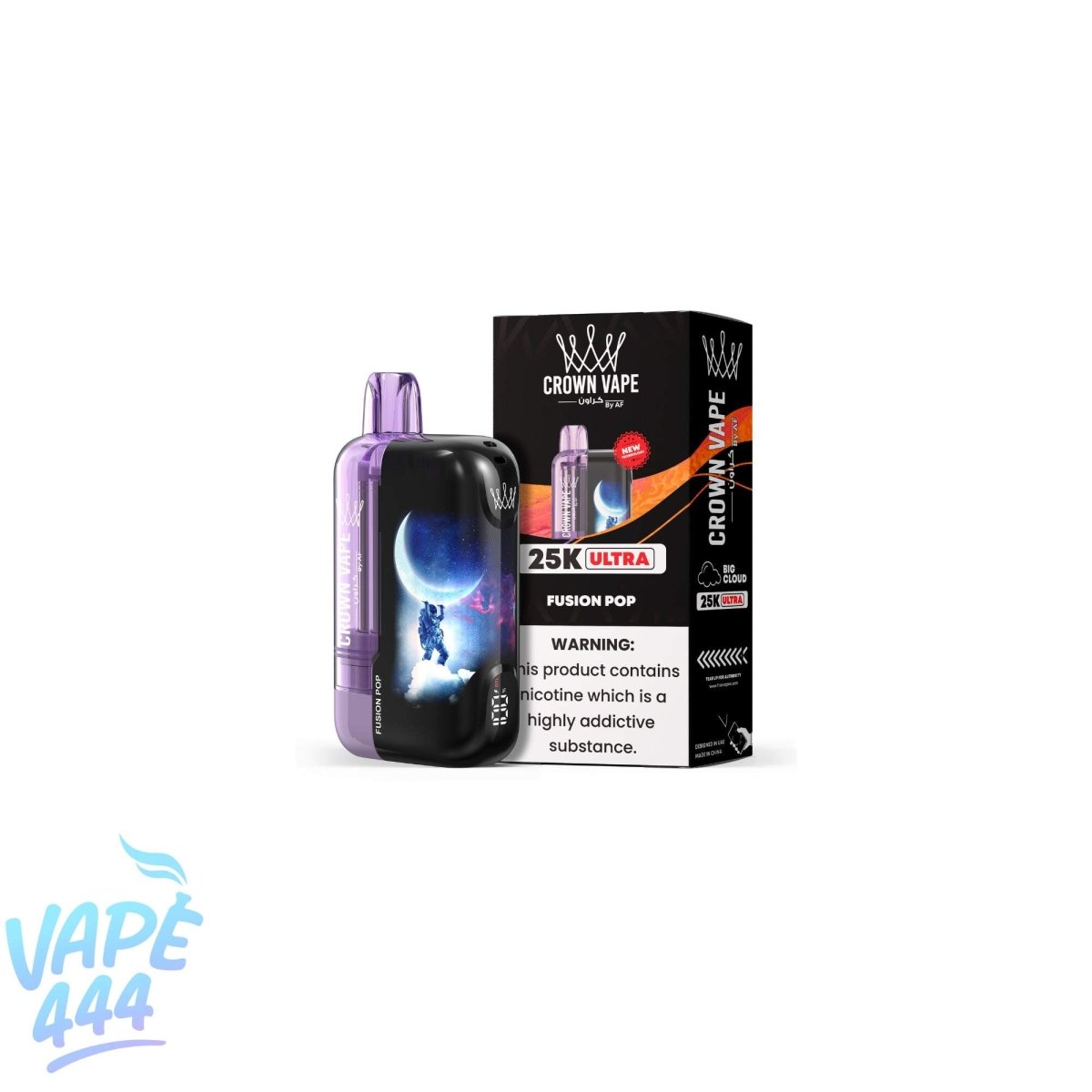 Al Fakher - Crown Bar Ultra 25K - Puff / Vape Jetable - 0.5% Nicotine Al Fakher