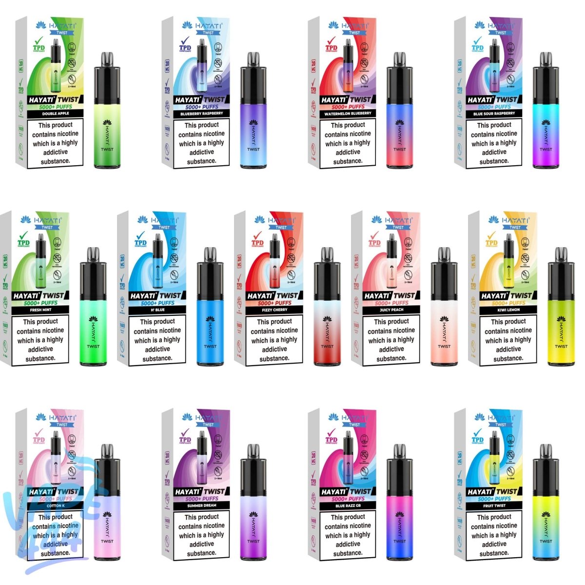 Hayati – Twist 5000 – Disposable Vape – 2% Nicotine Hayati