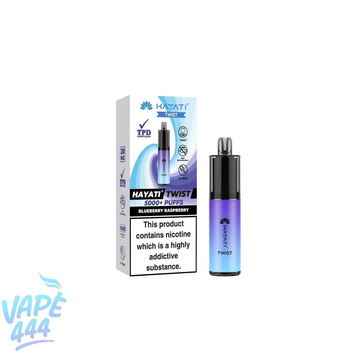 Hayati – Twist 5000 – Disposable Vape – 2% Nicotine Hayati