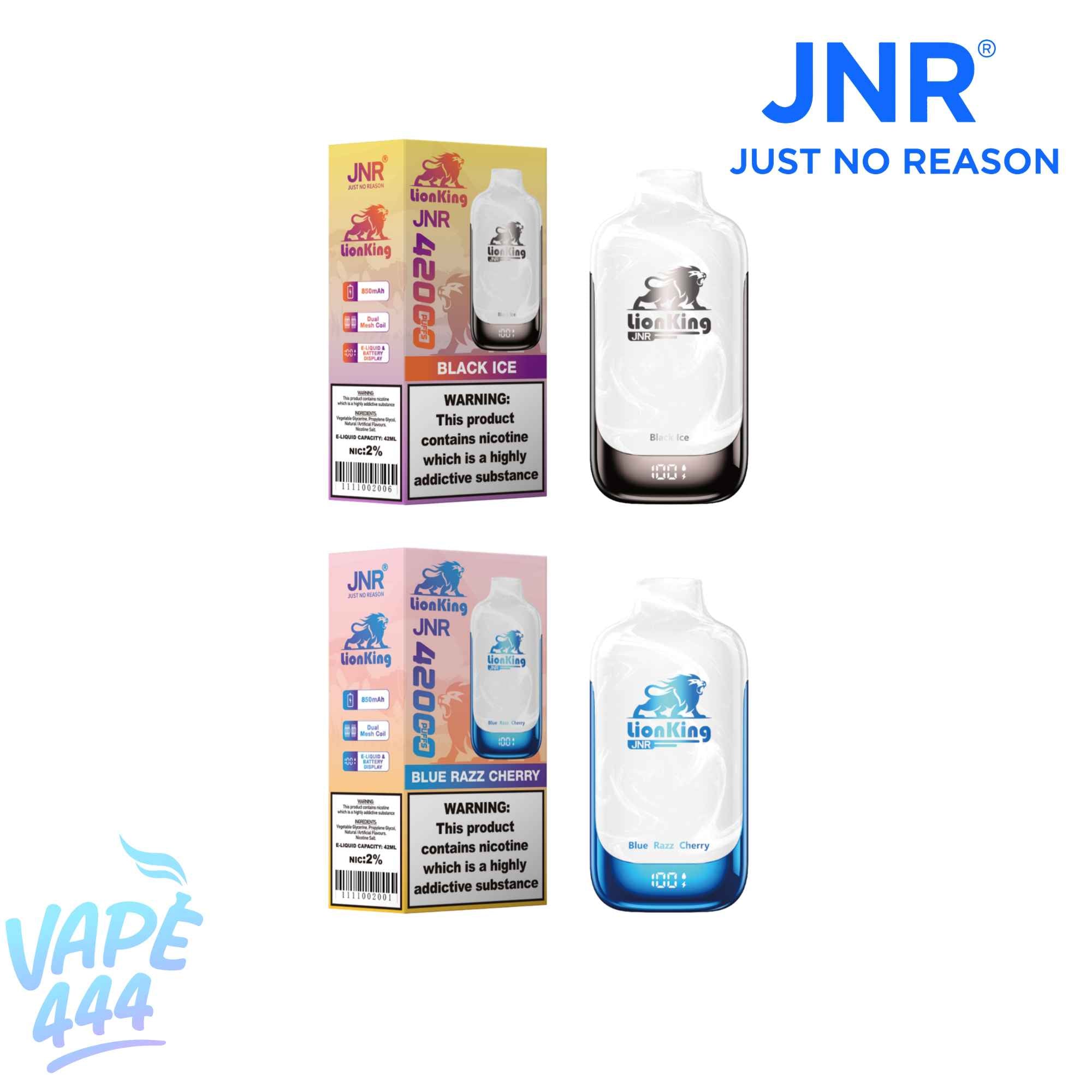 JNR – Lion King 42K – Disposable Vape – 2% Nicotine
