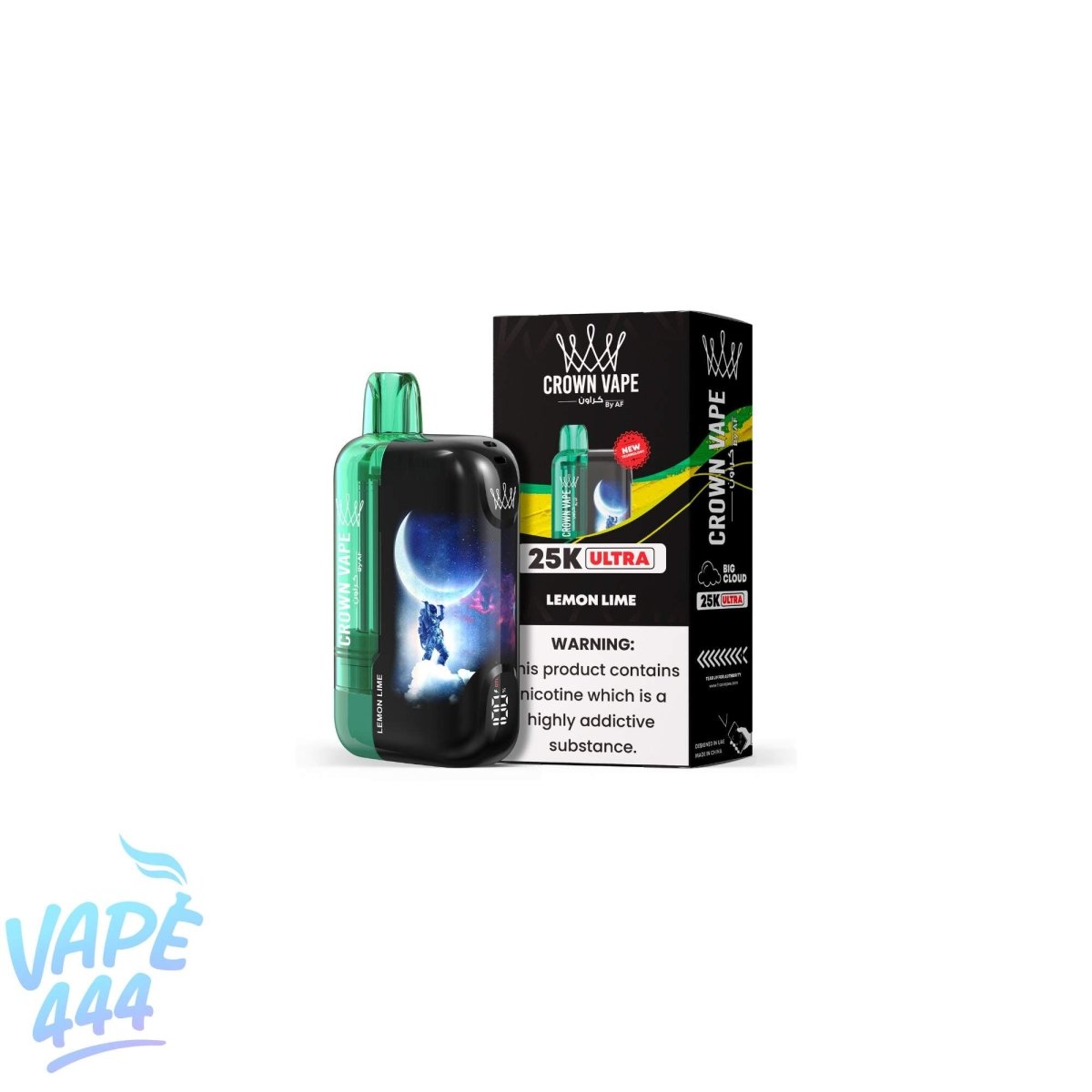 Al Fakher - Crown Bar Ultra 25K - Puff / Vape Jetable - 0.5% Nicotine Al Fakher