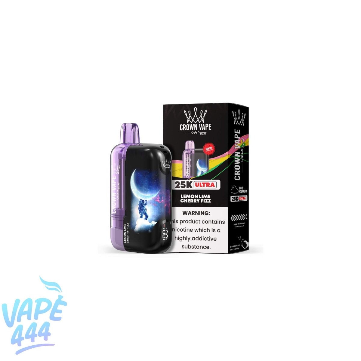 Al Fakher - Crown Bar Ultra 25K - Puff / Vape Jetable - 0.5% Nicotine Al Fakher