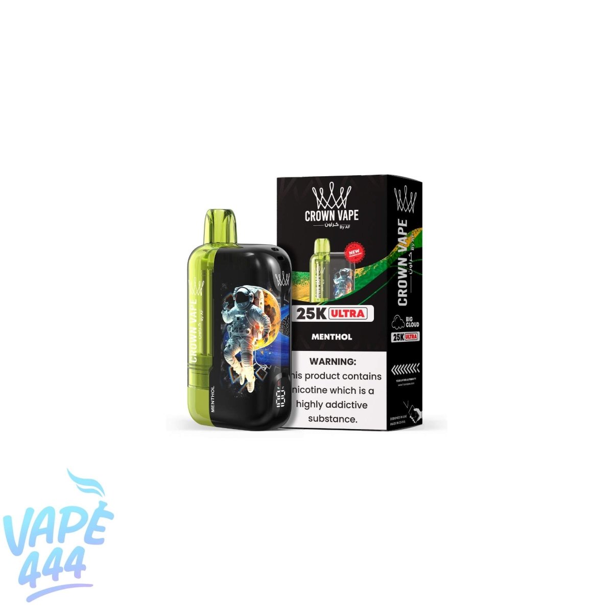 Al Fakher - Crown Bar Ultra 25K - Puff / Vape Jetable - 0.5% Nicotine Al Fakher