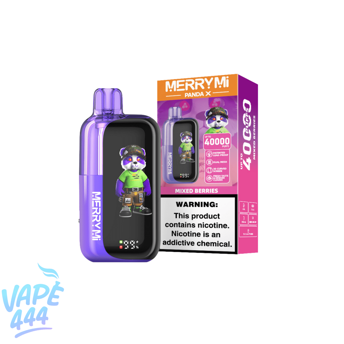 Merry-Mi - Panda X 40K -Disposable Vape - 5% nicotine Merry-MI