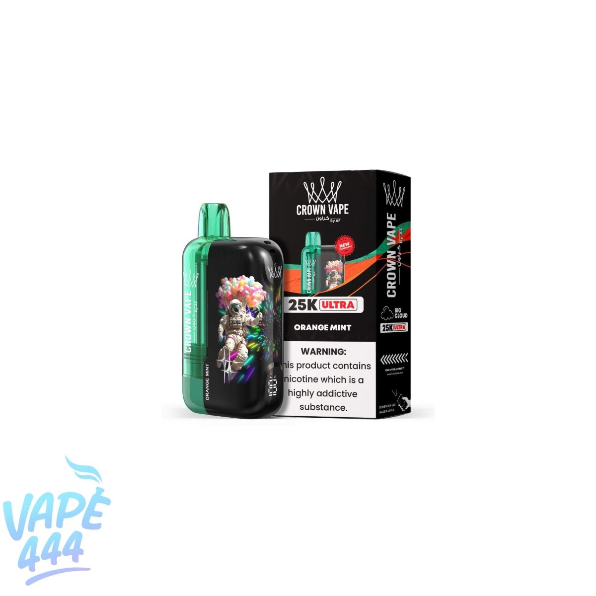 Al Fakher - Crown Bar Ultra 25K - Puff / Vape Jetable - 0.5% Nicotine Al Fakher