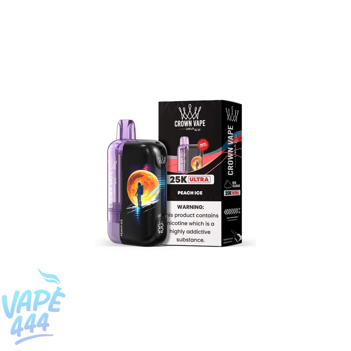 Al Fakher - Crown Bar Ultra 25K - Puff / Vape Jetable - 0.5% Nicotine Al Fakher
