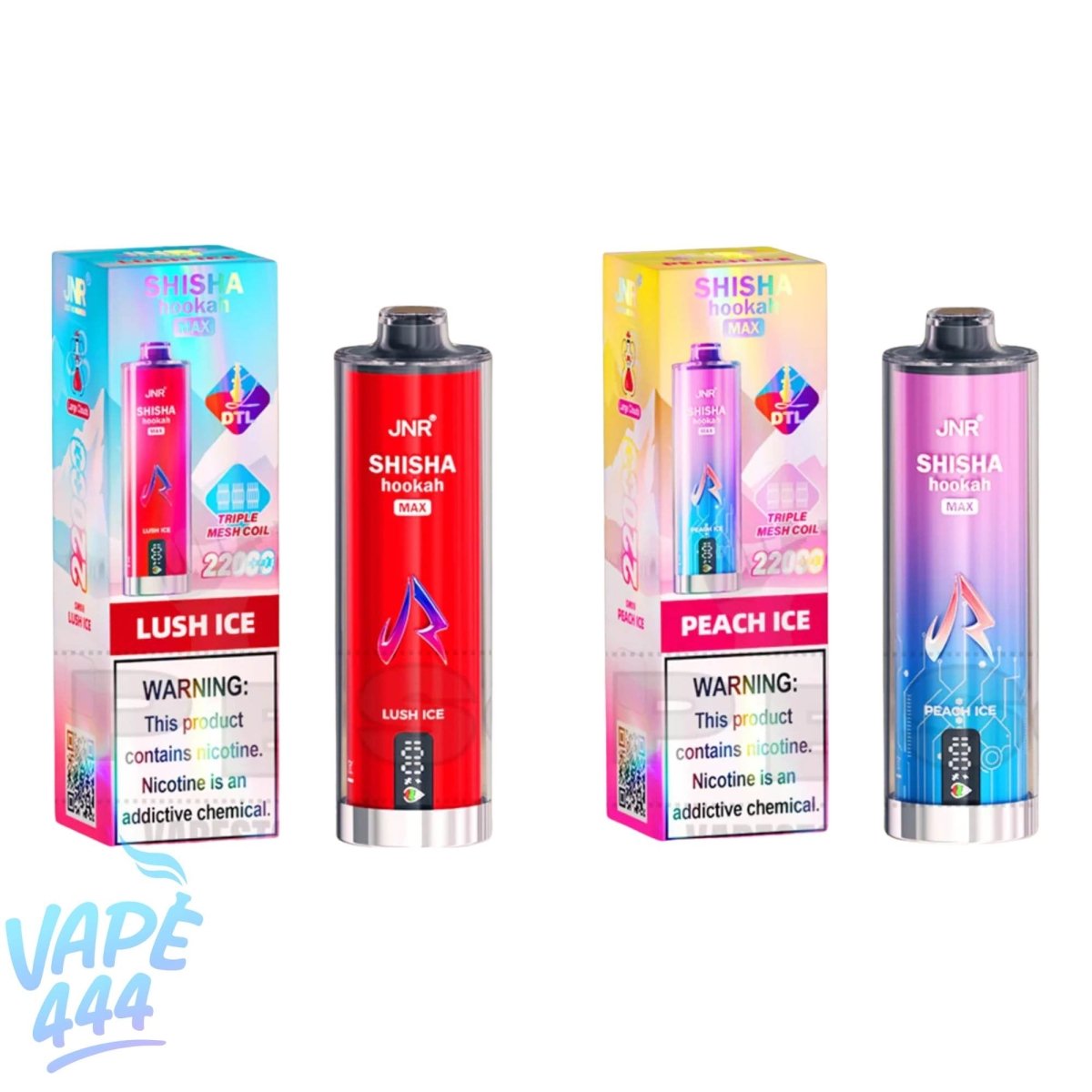 JNR - Shisha Hookah Max 22K - Wegwerp Vape - 2% Nicotine