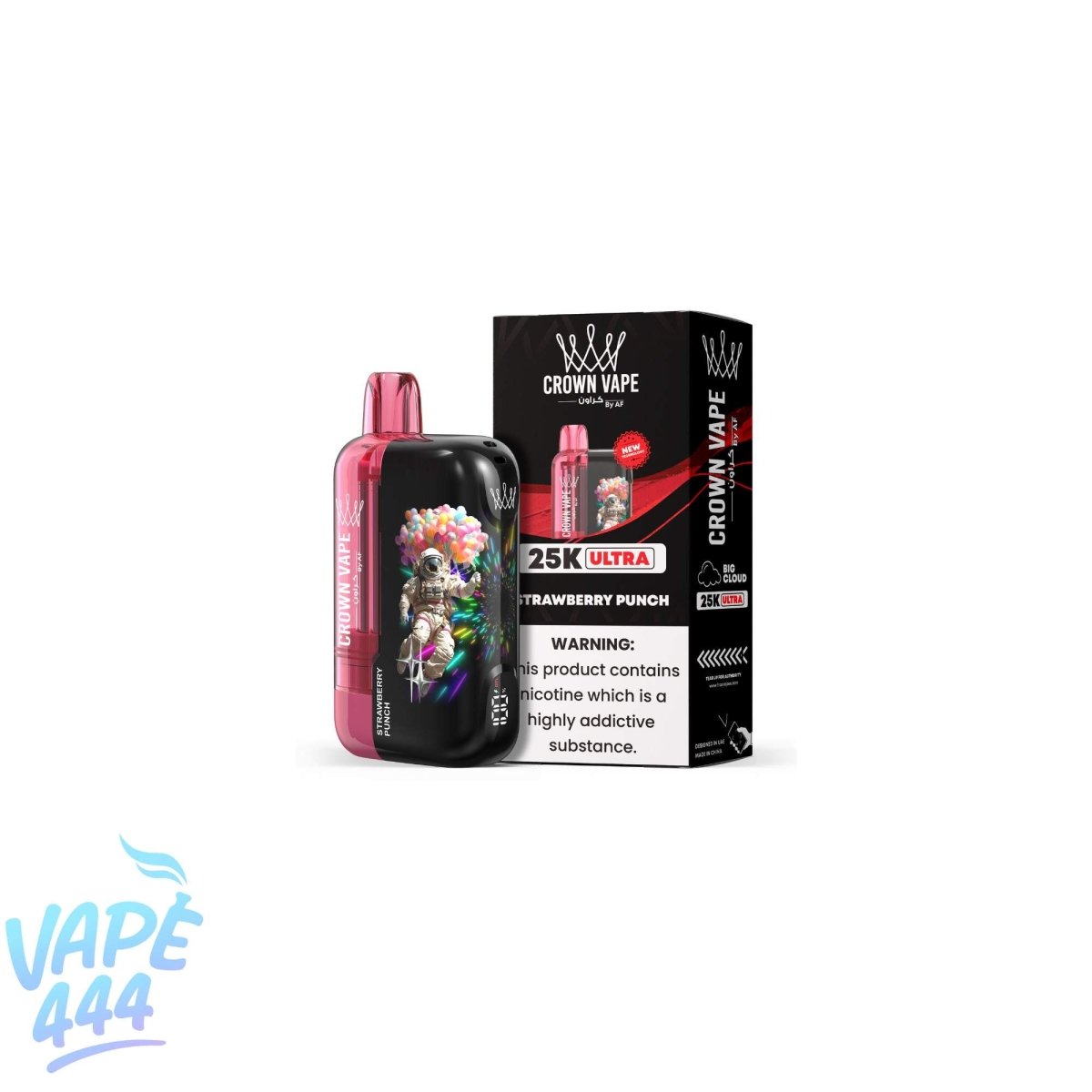 Al Fakher - Crown Bar Ultra 25K - Puff / Vape Jetable - 0.5% Nicotine Al Fakher