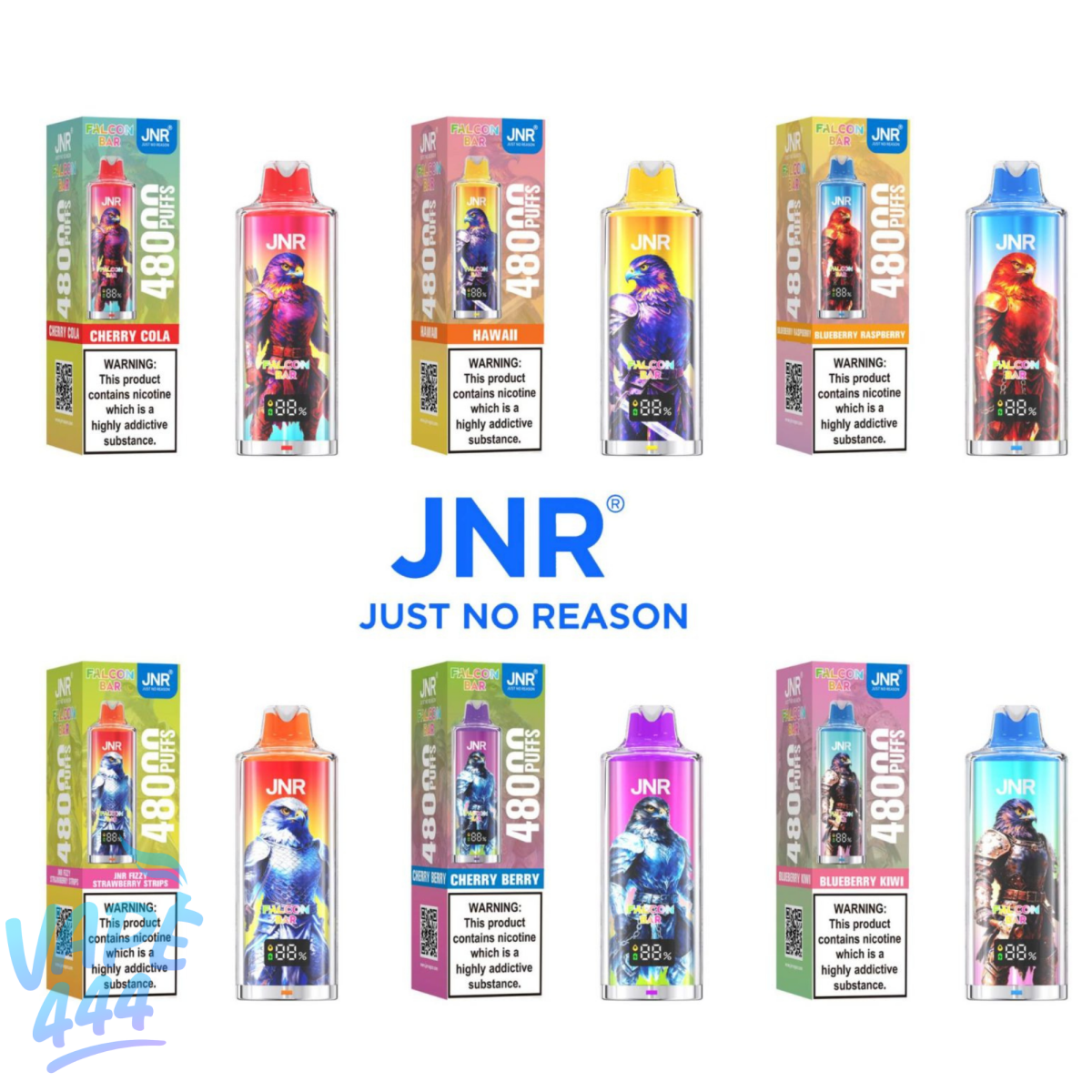 JNR - Falcon Bar 48K - Wegwerp e-sigaret - 2% Nicotine