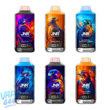 JNR vape pods met kleurrijke vogelillustraties op diverse smaken, ideaal om online vape kopen bij VAPE444