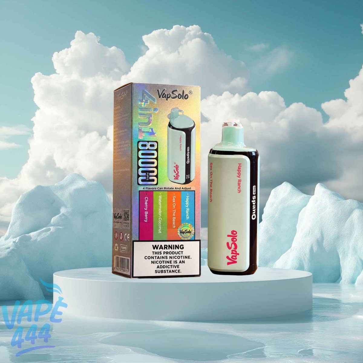 VapSolo – QUADS 4in1 80K – Disposable Vape – 2% Nicotine VapSolo